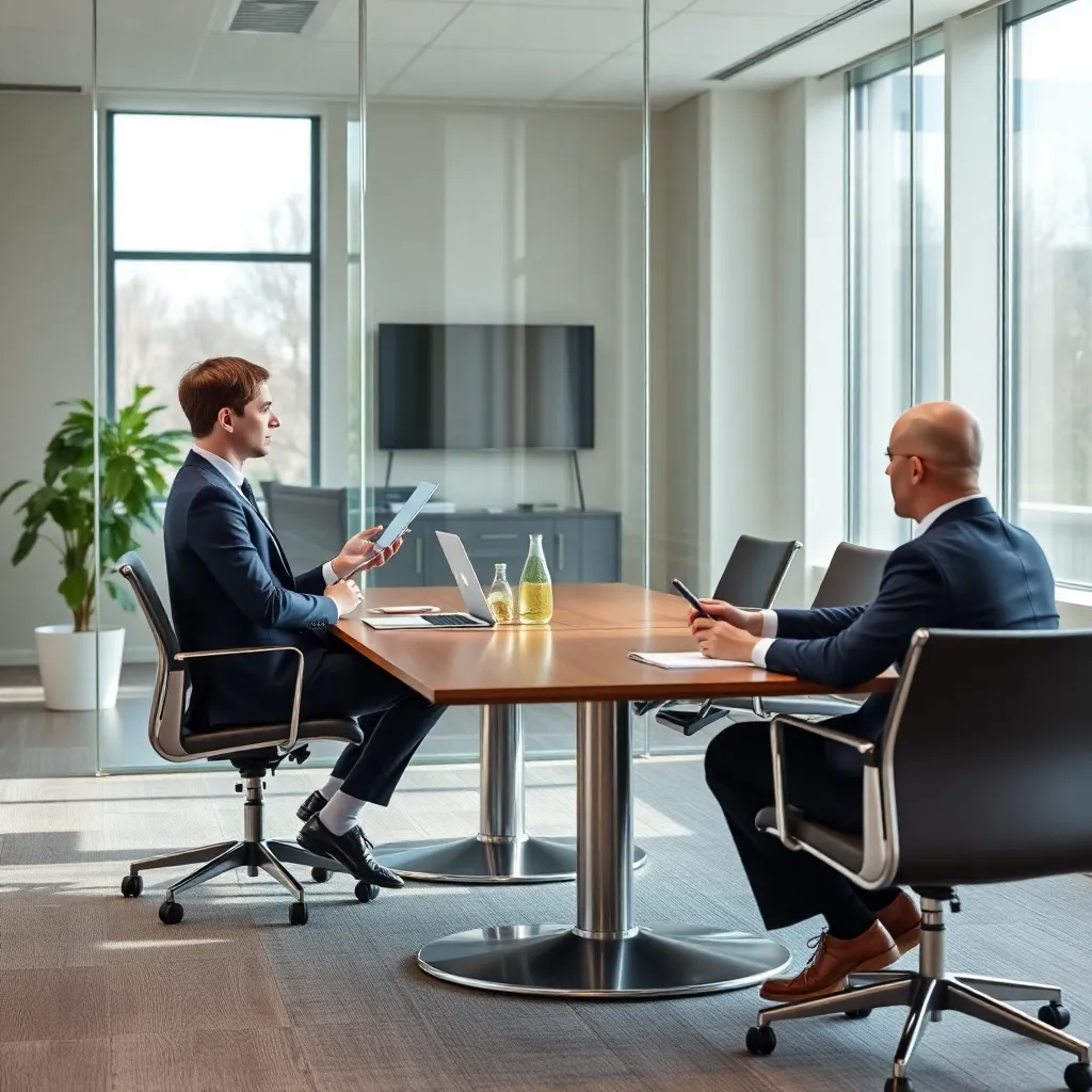 Nederlandse professionals in open kantoorsetting tijdens overleg