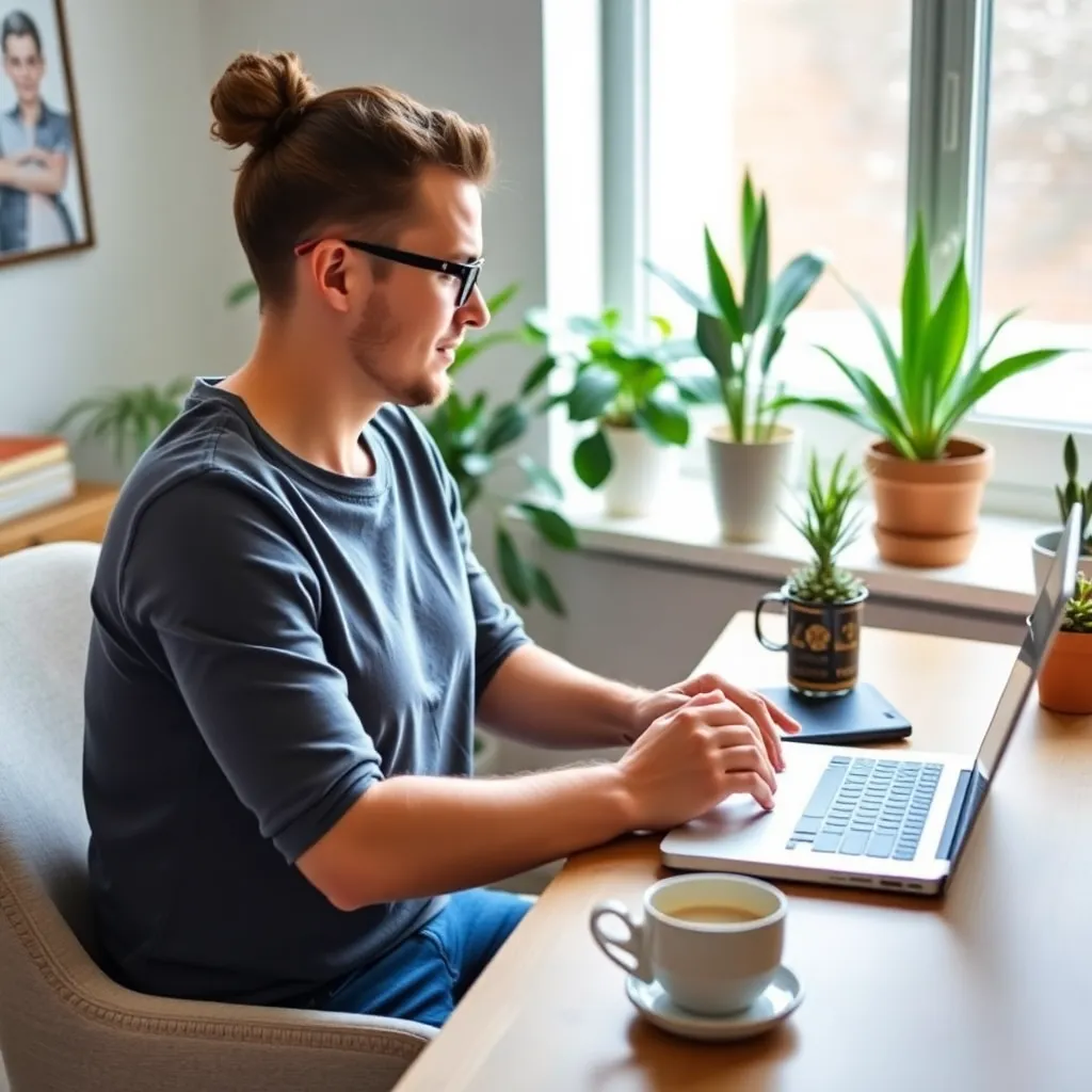 Professionele man bereidt zich voor op fietsrit naar werk met praktische uitrusting