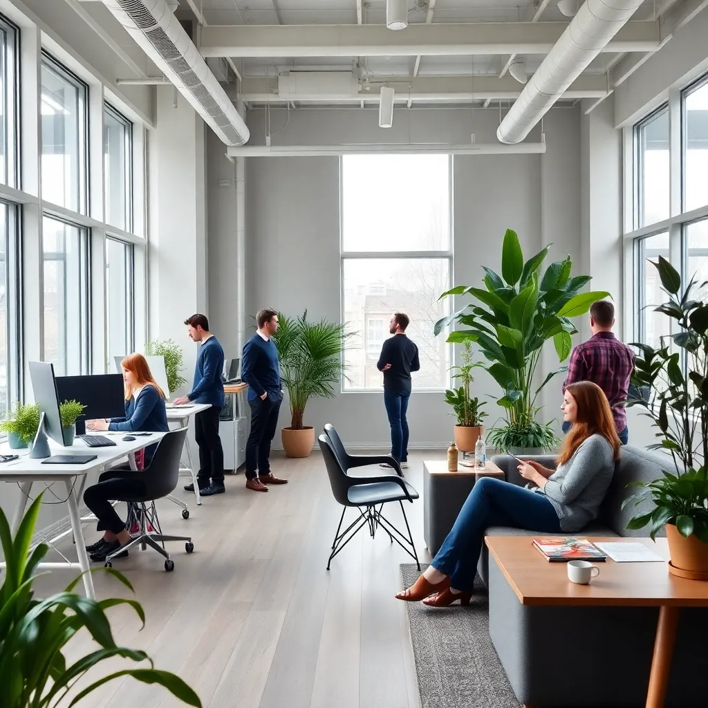 Werk-privé balans illustratie met tulp en klok