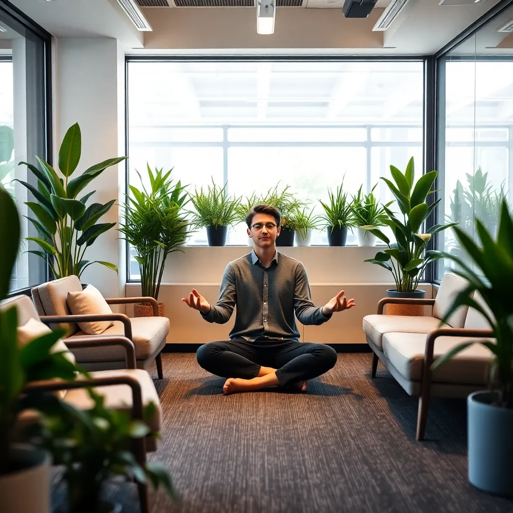 Groep collega's die een lunchwandeling maken in een Nederlands park